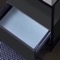 Console Sink Vanity With Ceramic Sink and Matte Black Drawer